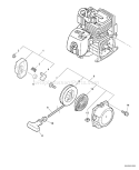Page N Diagram and Parts List for 07001001 - 07001321 Echo Trimmer