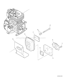 Page D Diagram and Parts List for 06002512 - 06999999 Echo Trimmer