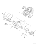 Page F Diagram and Parts List for S77911001001 - S77911999999 Echo Hedge Trimmer