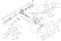 Cultivator Attachment Diagram and Parts List for T42312001001-T42312999999 Echo Trimmer