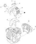 Covers Diagram and Parts List for T42312001001-T42312999999 Echo Trimmer