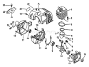 Page B Diagram and Parts List for After S/N 055505 Echo Trimmer