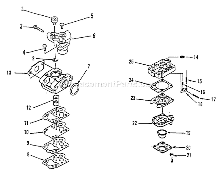 Page A Diagram and Parts List for 126001 - 174348 Echo Trimmer