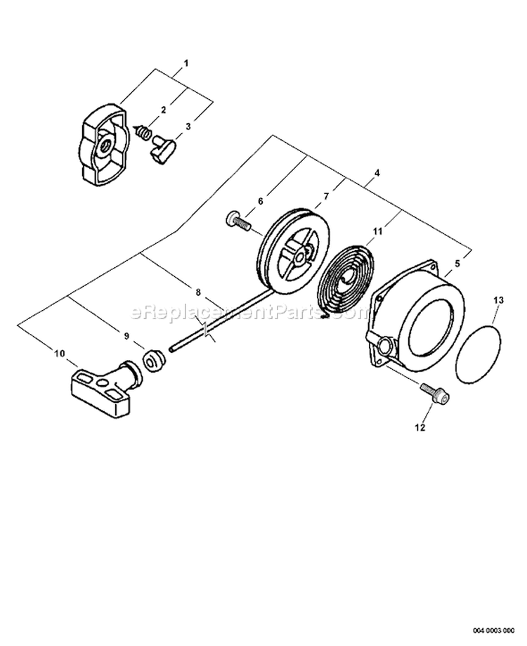 Page P Diagram and Parts List for 05084366 - 05147267 Echo Trimmer