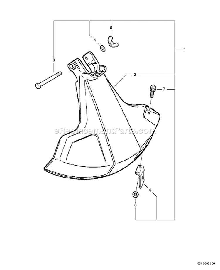 Page M Diagram and Parts List for 07003101 - 07999999 Echo Trimmer
