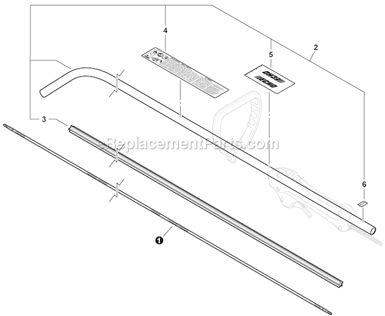 Page N Diagram and Parts List for S09812001001-S09812999999 Echo Trimmer