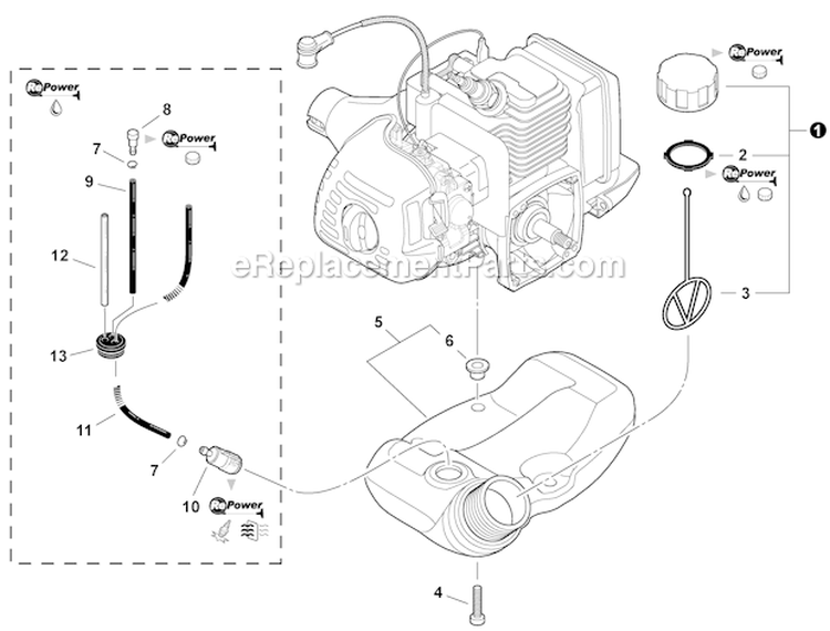 Page I Diagram and Parts List for S09812001001-S09812999999 Echo Trimmer