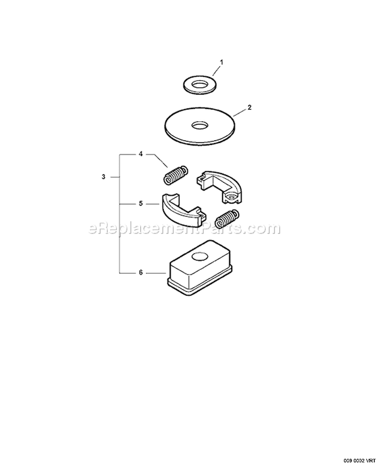 Page B Diagram and Parts List for S69811001001 - S69811999999 Echo Hedge Trimmer
