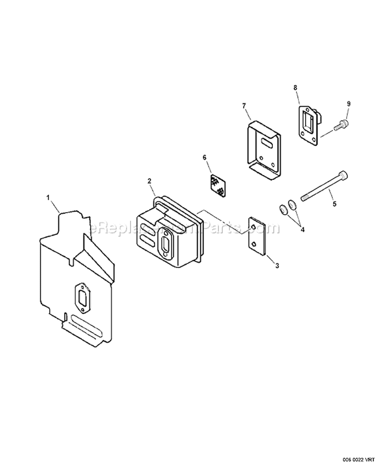 Page E Diagram and Parts List for S76112001001 - S76112999999 Echo Hedge Trimmer