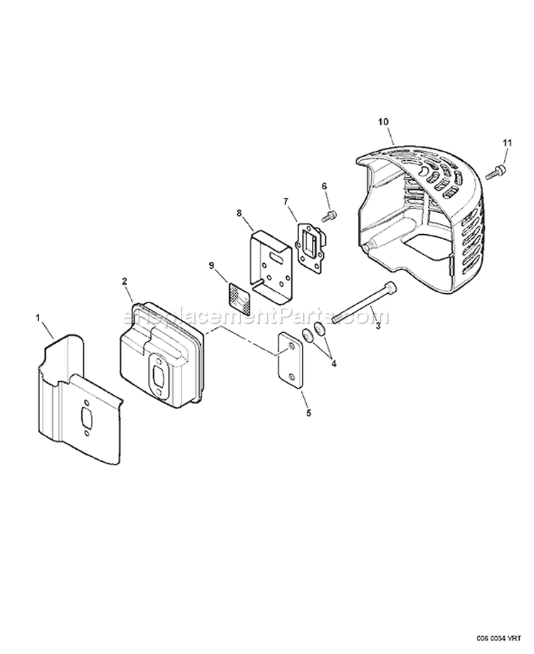 Page E Diagram and Parts List for S69511002065 - S69511999999 Echo Hedge Trimmer