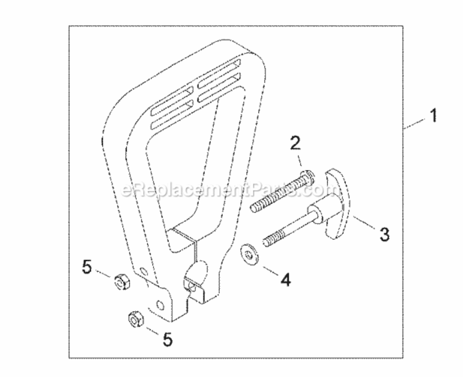 Handle Diagram and Parts List for  Echo Edger