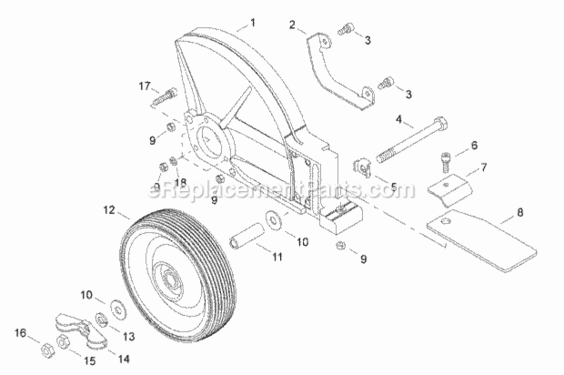 Debris_Shield Diagram and Parts List for  Echo Edger