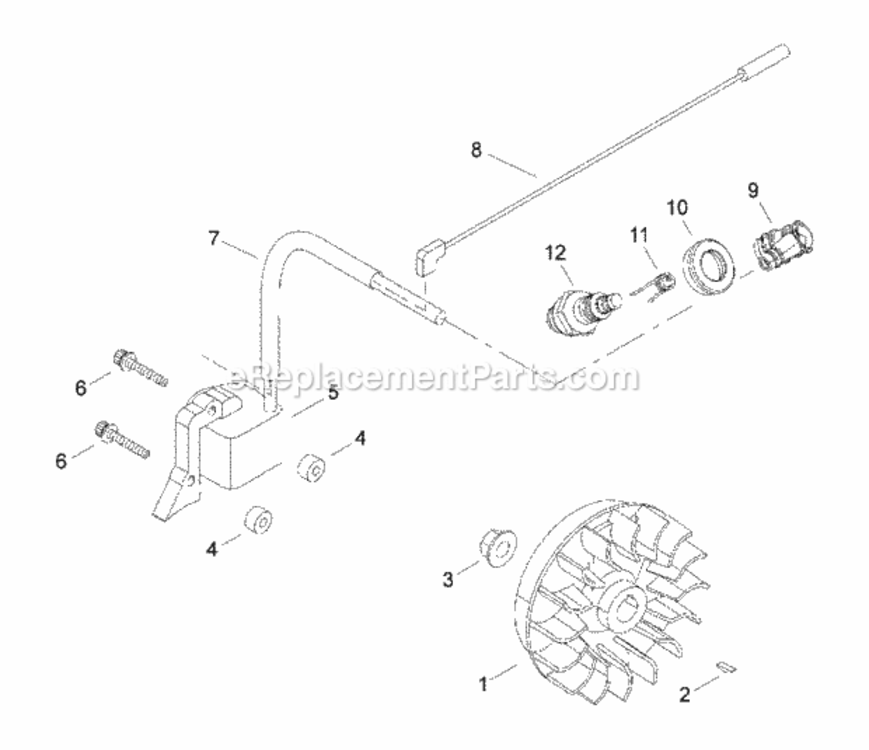 Flywheel_Ignition Diagram and Parts List for  Echo Edger