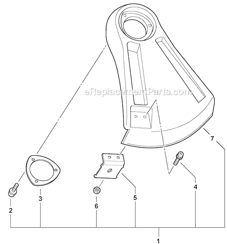 Rapid Loader Trimmer - Debris Shield (Plastic) Diagram and Parts List for S59511003001-S59511999999 Echo Trimmer