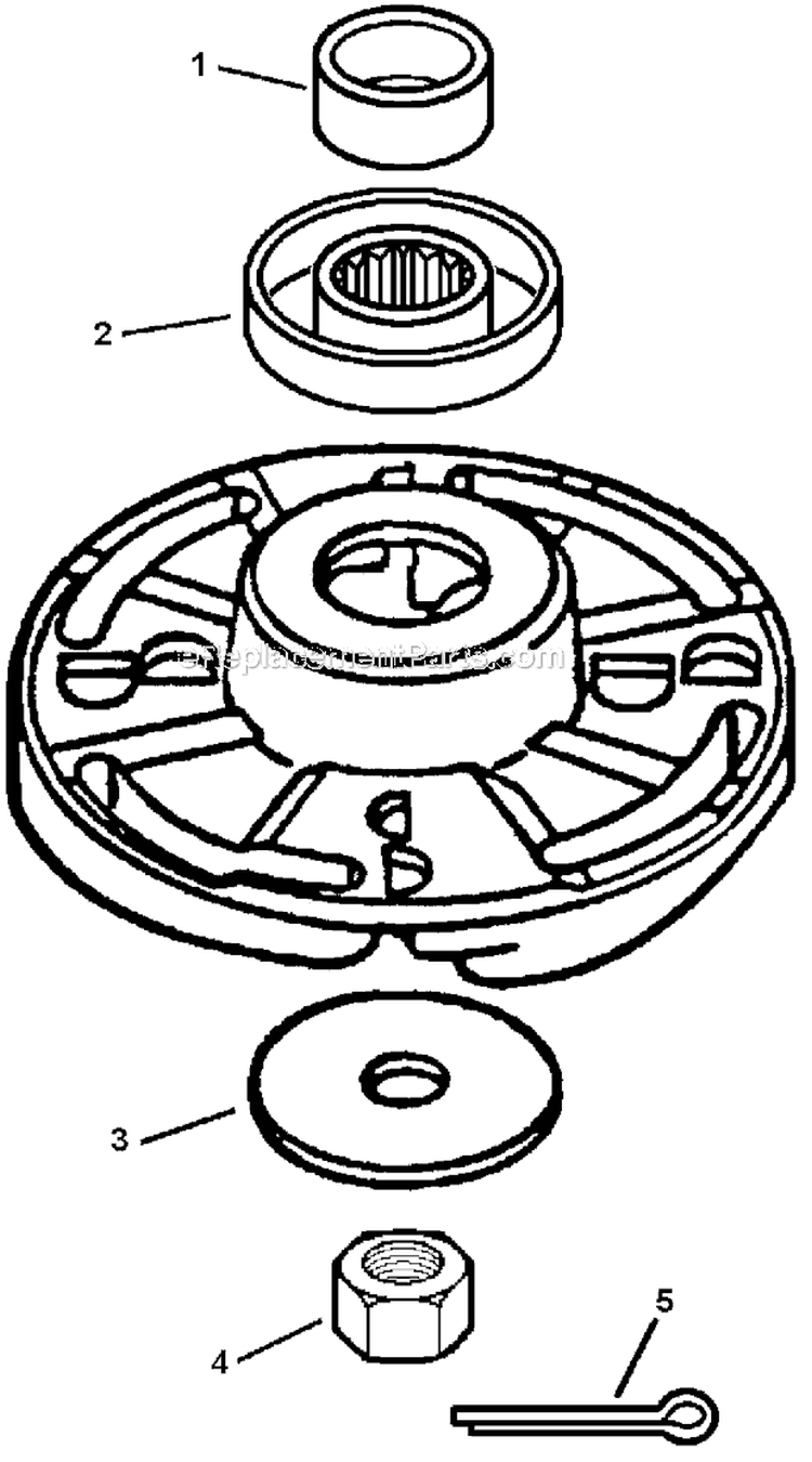 Cutting Heads - Heavy Duty Fixed Line Diagram and Parts List for S59612001001-S59612022000 Echo Trimmer