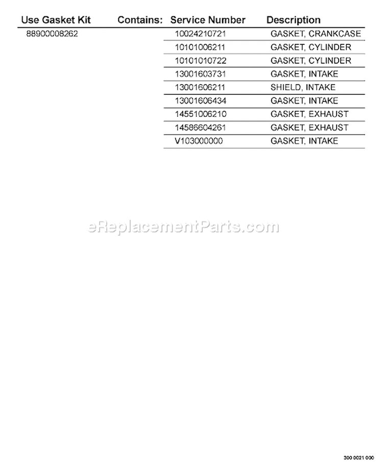 Page J Diagram and Parts List for  Echo Leaf Blower / Vacuum