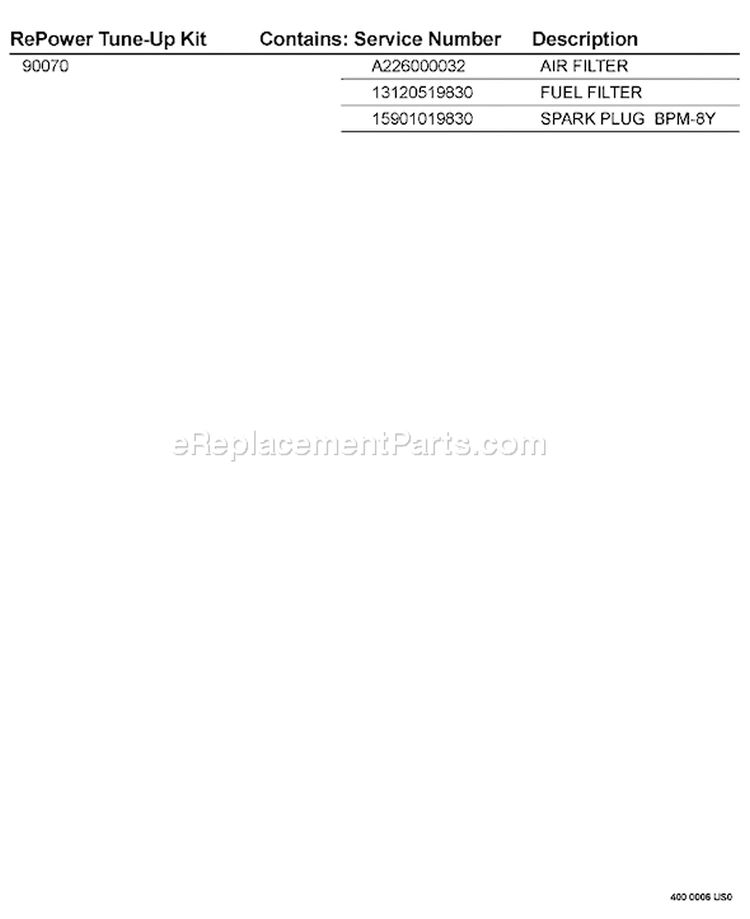 Page M Diagram and Parts List for P09912001001-P09912999999 Echo Leaf Blower / Vacuum