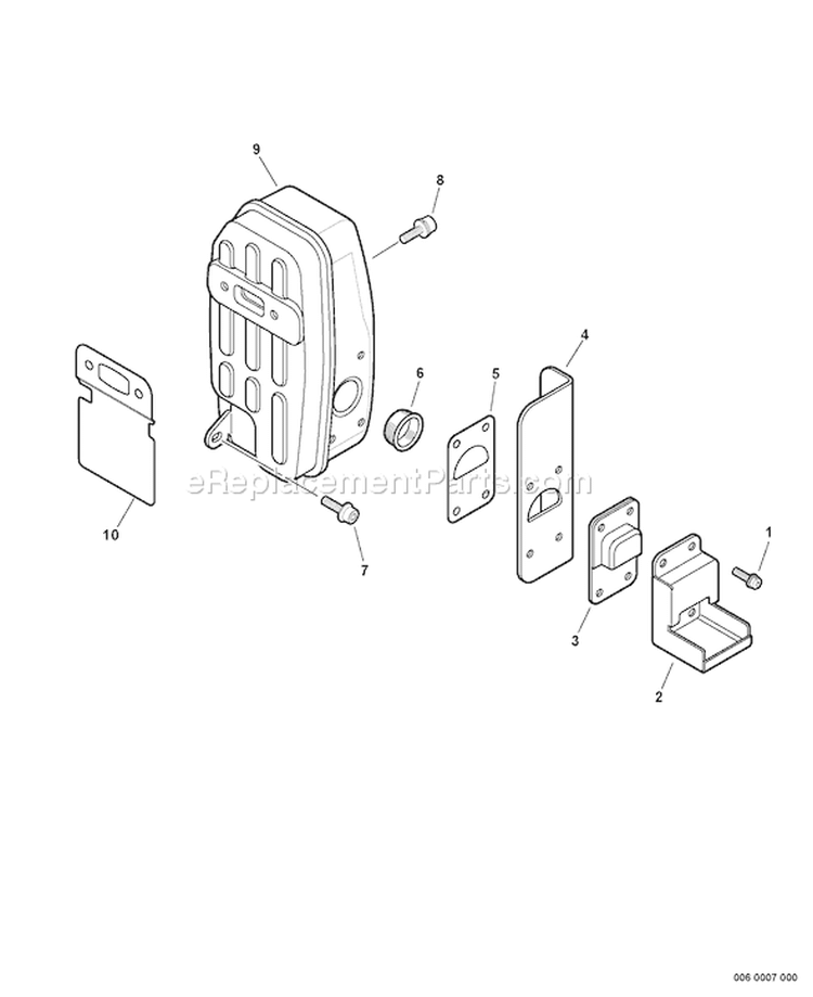 Page E Diagram and Parts List for 07001237 - 07999999 Echo Leaf Blower / Vacuum