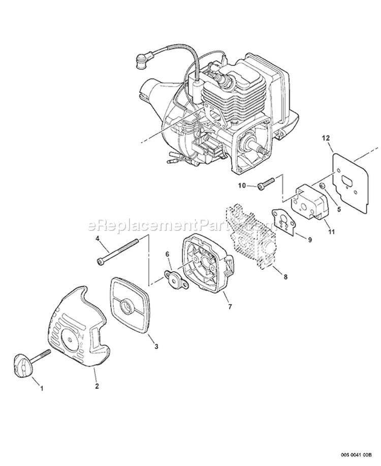 Page M Diagram and Parts List for S78611001001 - S78611999999 Echo Edger