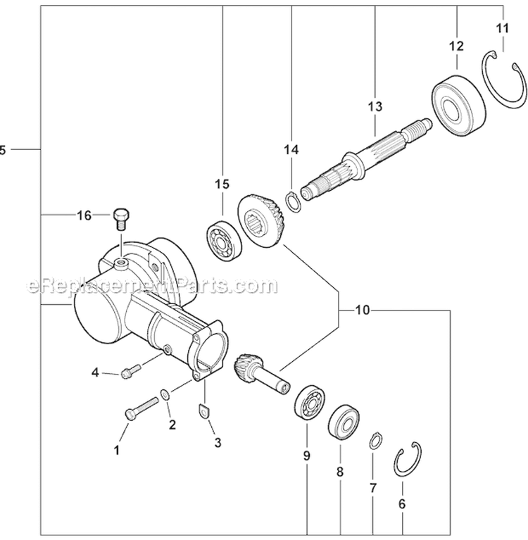 Page J Diagram and Parts List for T42811001001-T42811999999 Echo Edger