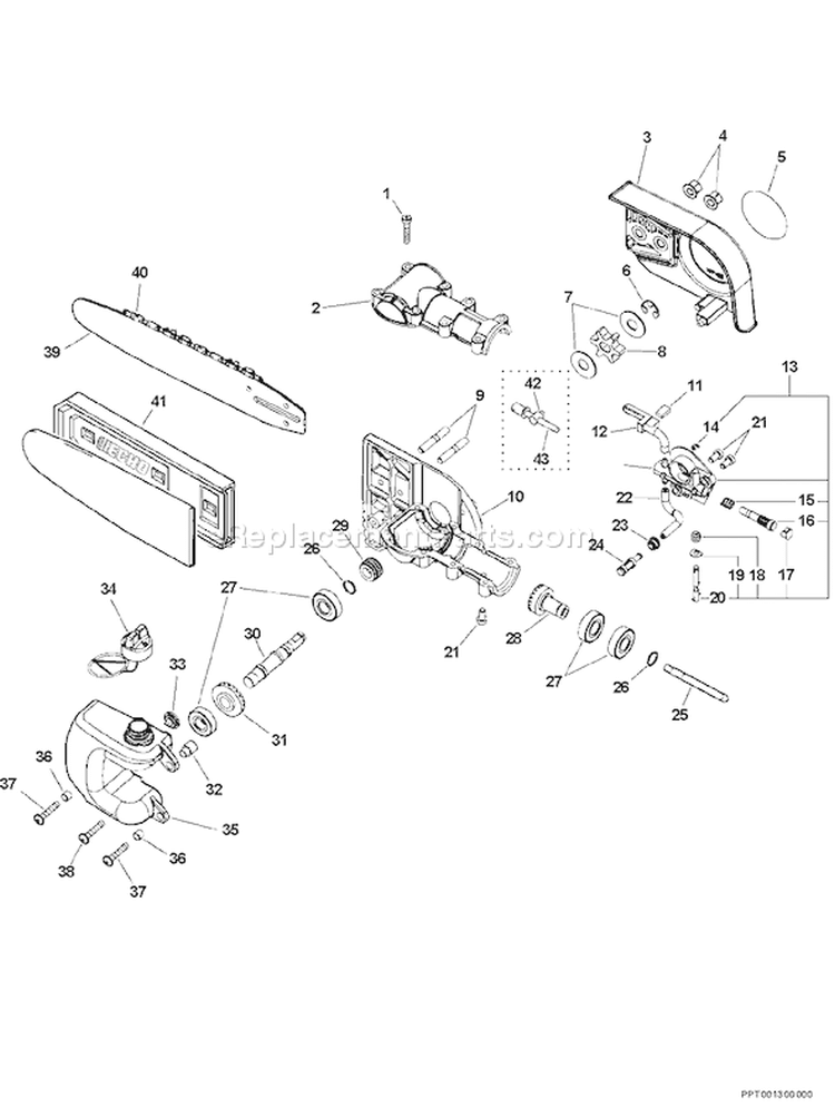 Page I Diagram and Parts List for 02004194-02999999 Echo Pole Saw