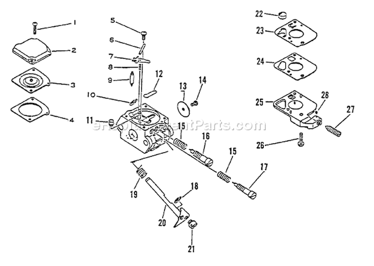 Page A Diagram and Parts List for 0039001 - 0083386 Echo Trimmer