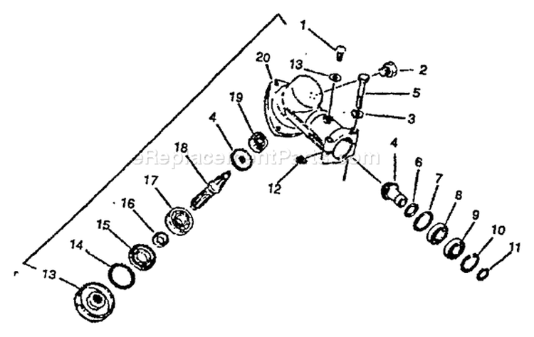 Page E Diagram and Parts List for 0039001 - 0083386 Echo Trimmer