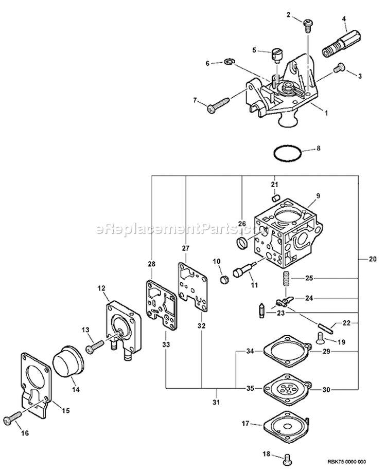 Page A Diagram and Parts List for 08467772 - 08999999 Echo Trimmer