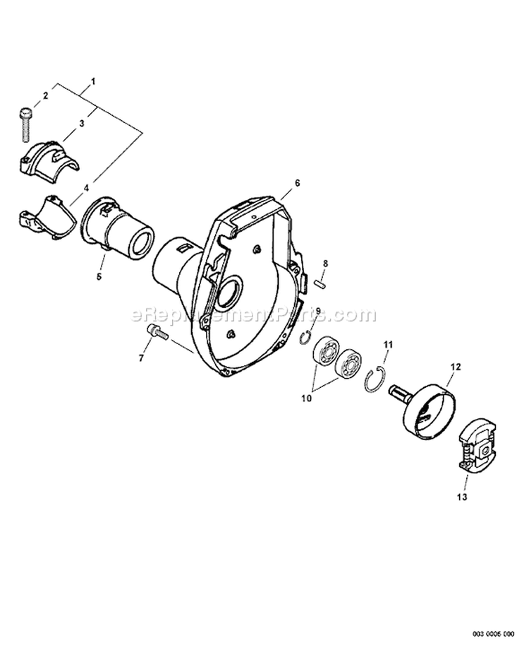 Page F Diagram and Parts List for 08467772 - 08999999 Echo Trimmer