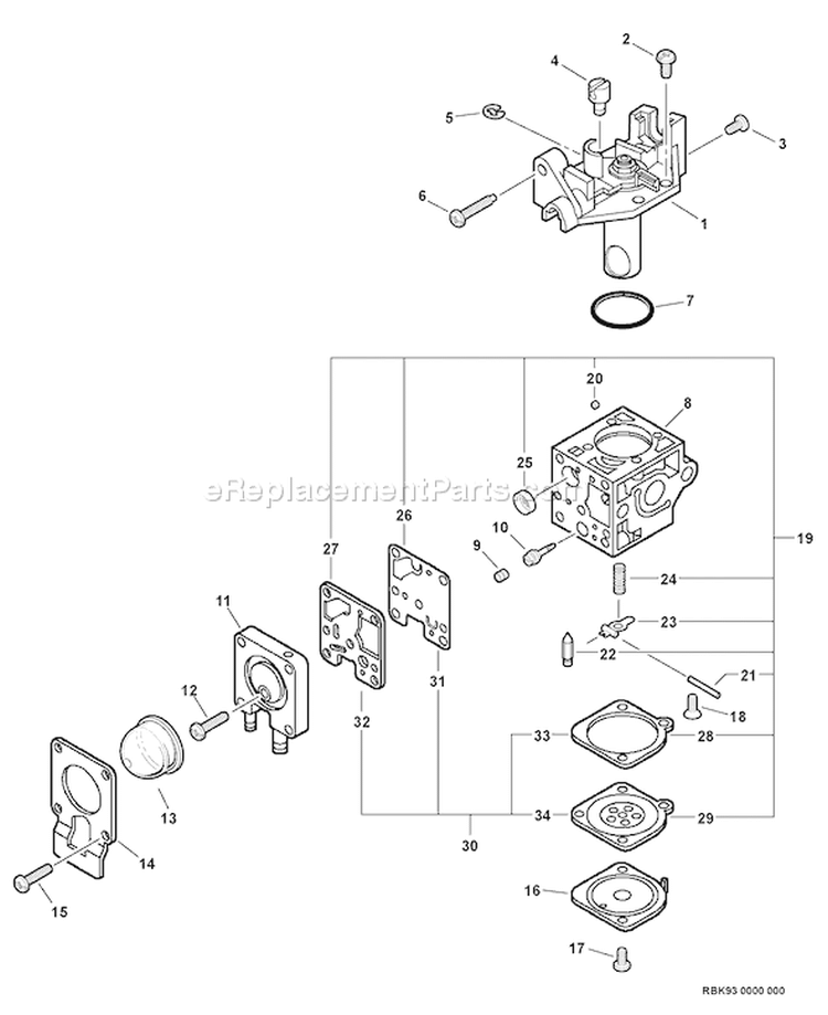 Page A Diagram and Parts List for S63212001001-S63212999999 Echo Pole Saw