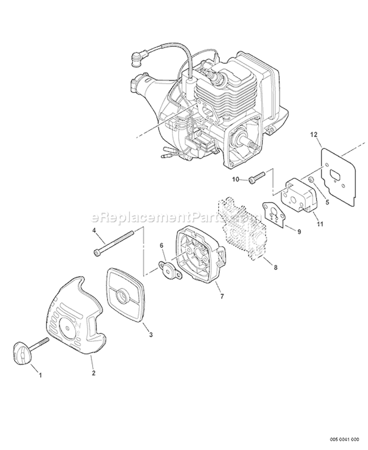 Page L Diagram and Parts List for S63212001001-S63212999999 Echo Pole Saw