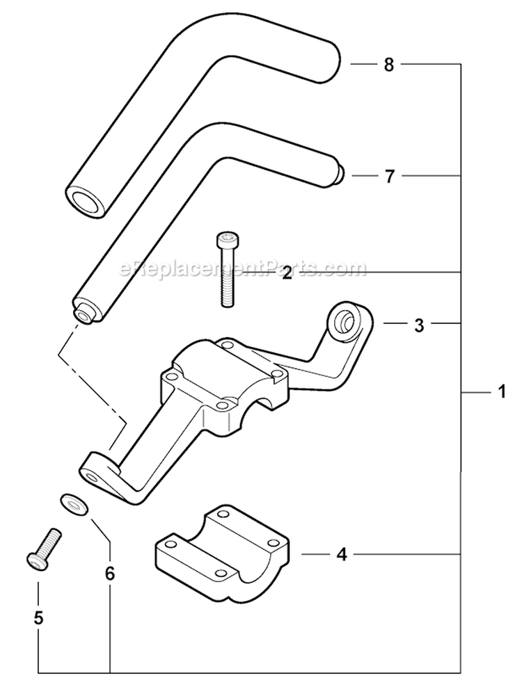 Page H Diagram and Parts List for S03912001001 - S03912999999 Echo Trimmer
