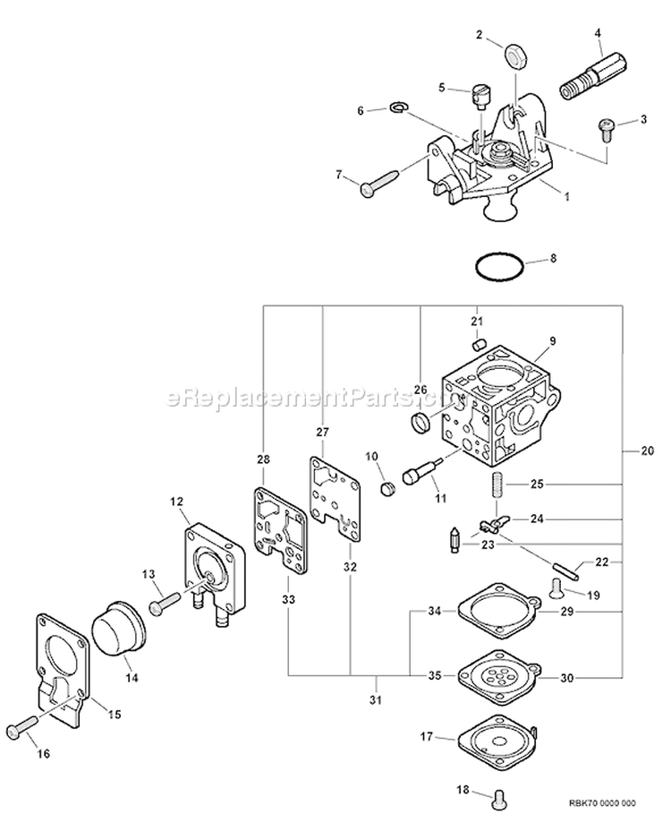 Page A Diagram and Parts List for 05007883 - 05999999 Echo Hedge Trimmer