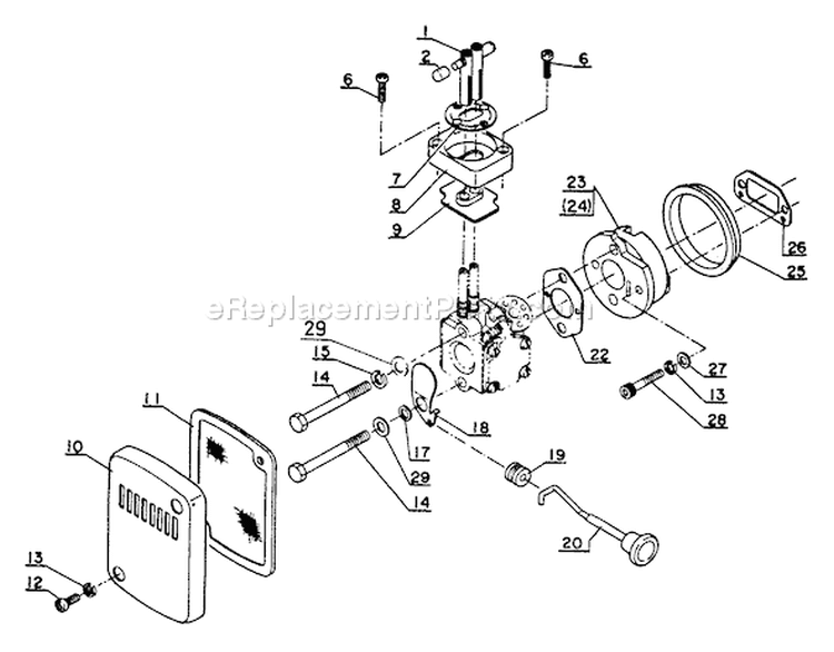 Page L Diagram and Parts List for  Echo Trimmer