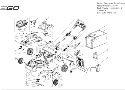 Part Location Diagram of 2824250001 Ego Handle Lever Set