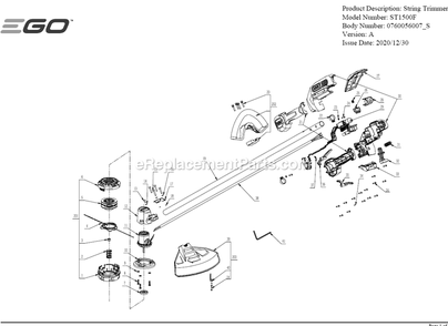 Part Location Diagram of 2823711007 Ego Handle Assembly