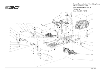 Part Location Diagram of 3660808001 Skil Compression Spring