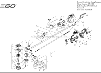 Part Location Diagram of 3700155002 Ego Washer