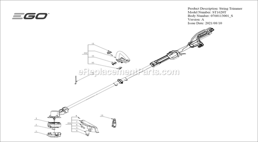 Part Location Diagram of 2828651002 Ego Upper Housing Assembly