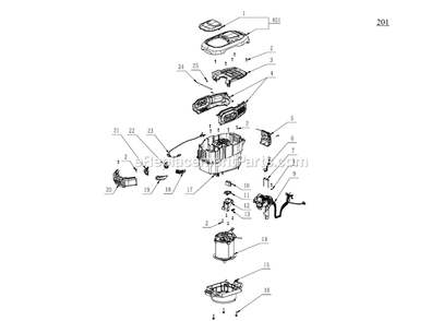 Page B Diagram and Parts List for B Ego Lawn Mower