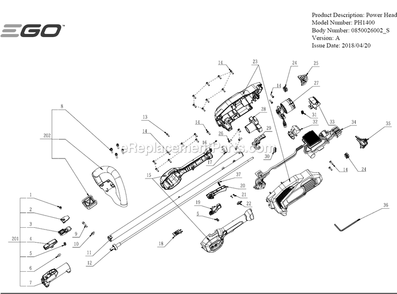 Part Location Diagram of 3421869001 Ego Button
