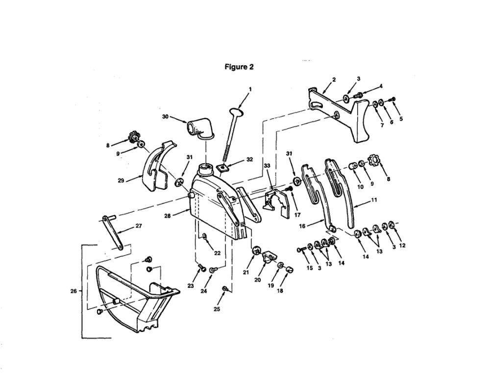 Guard Diagram and Parts List for  Emerson Chop Saw