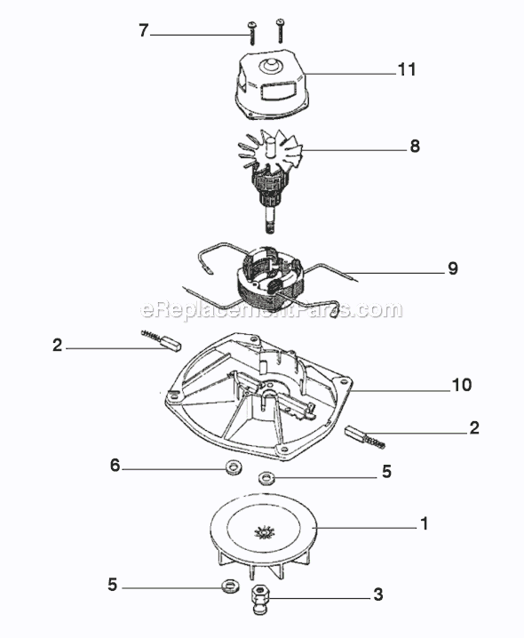 Page B Diagram and Parts List for  Eureka Upright Vacuum