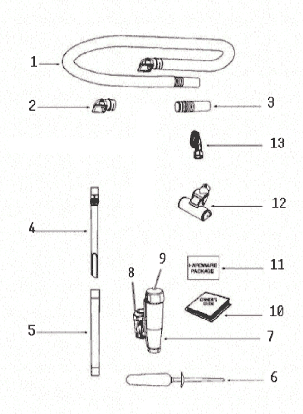 Page A Diagram and Parts List for 8806BVZ  Eureka Upright Vacuum