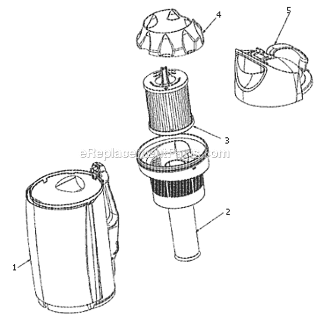 Page B Diagram and Parts List for 8862AVZ  Eureka Upright Vacuum