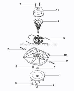 Page B Diagram and Parts List for  Eureka Upright Vacuum