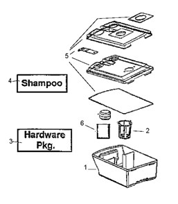 Page D Diagram and Parts List for 2442A  Eureka Carpet Cleaner