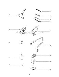 Page A Diagram and Parts List for 2591AV-1  Eureka Carpet Cleaner