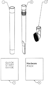 Page D Diagram and Parts List for 4711BZ  Eureka Upright Vacuum