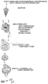 Page E Diagram and Parts List for 7677BT  Eureka Upright Vacuum